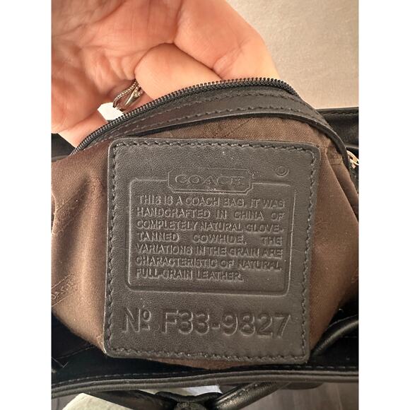 VTG Coach Legacy West Hampton Leather Backpack 9827 Black Purse Daypack Bag - Picture 7 of 12